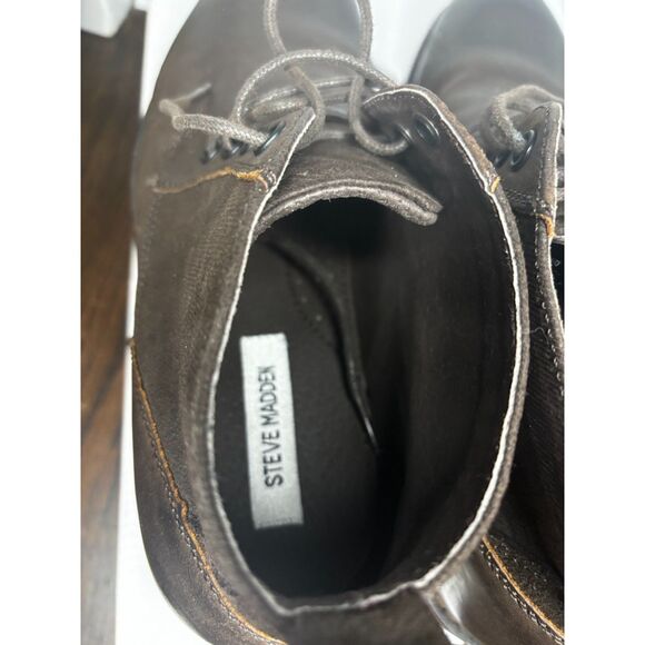 Steve Madden Men's Casual Boots BROWN - Brown Sonos Leather Boot - Men - Picture 11 of 13